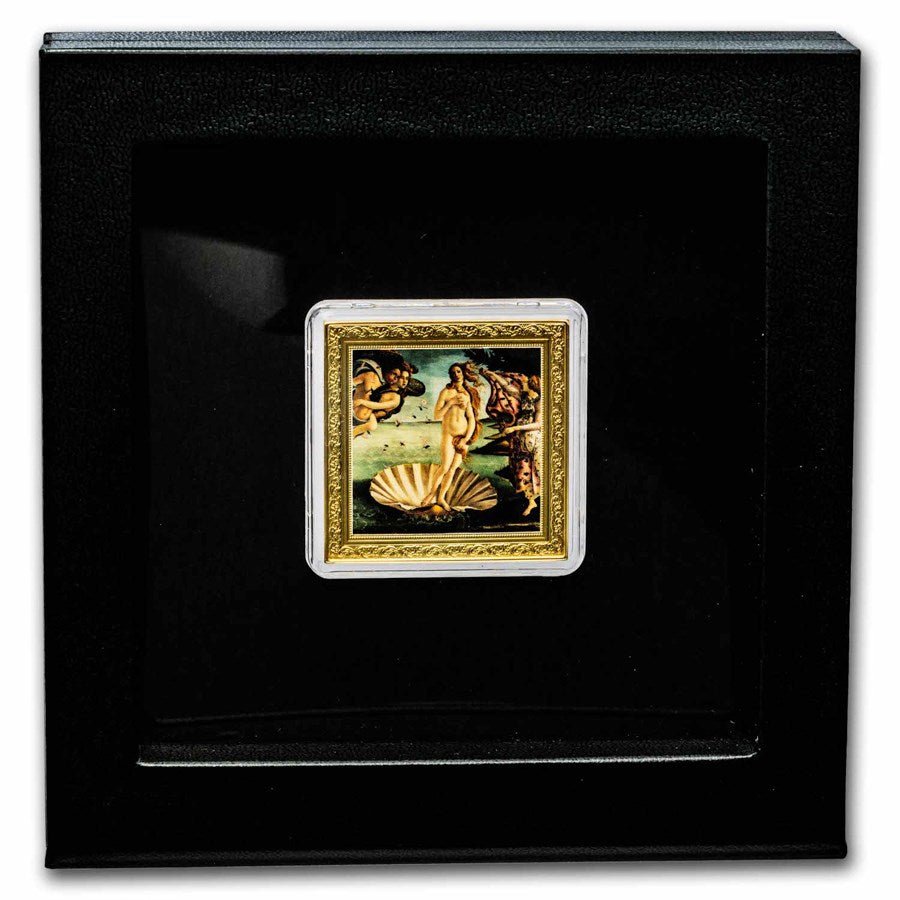 2023 Butticelli The Birth Of Venus  Golden Frame Captain’s Chest Bullion