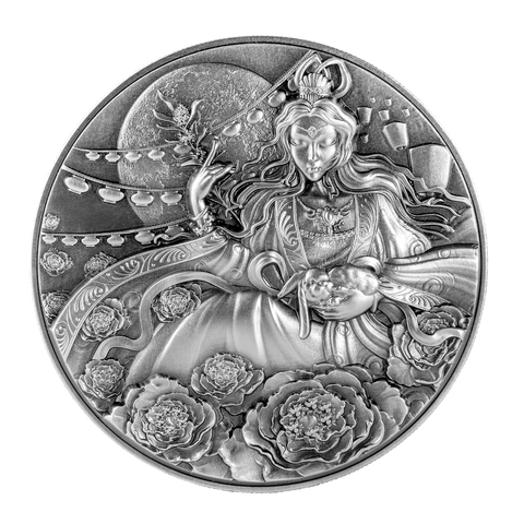 2023 Tchad Chang Er and the Jade Rabbit 1 oz Silver Coin