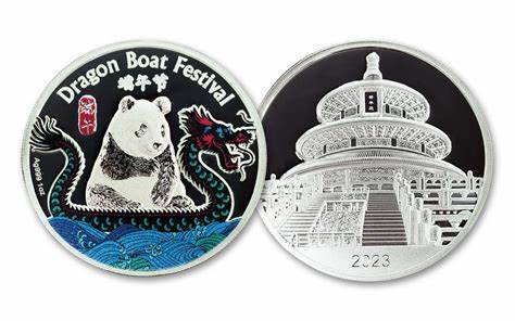 2023 China Dragon Boat Festival 1 oz Colorized Captain’s Chest Bullion