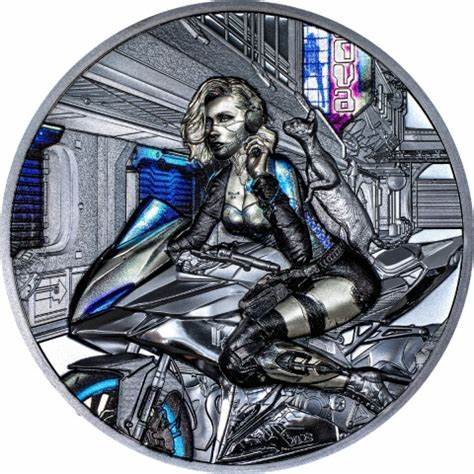 2023 Cyber Queen The Beginning 3oz HR Black Proof Silver Coin FDOI PCGS PR70DCAM Captain’s Chest Bullion