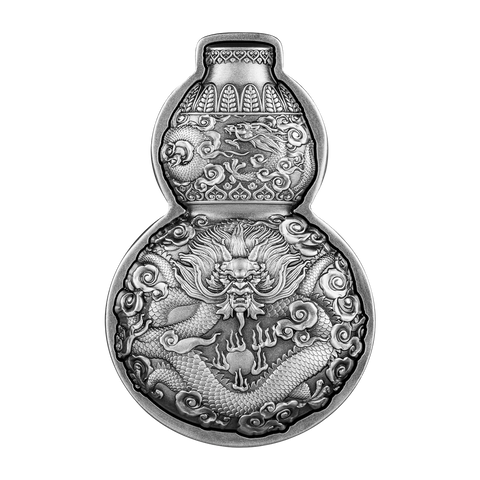 2023 Tchad Dragon Hulu Bottle Gourd 1 oz Silver Coin