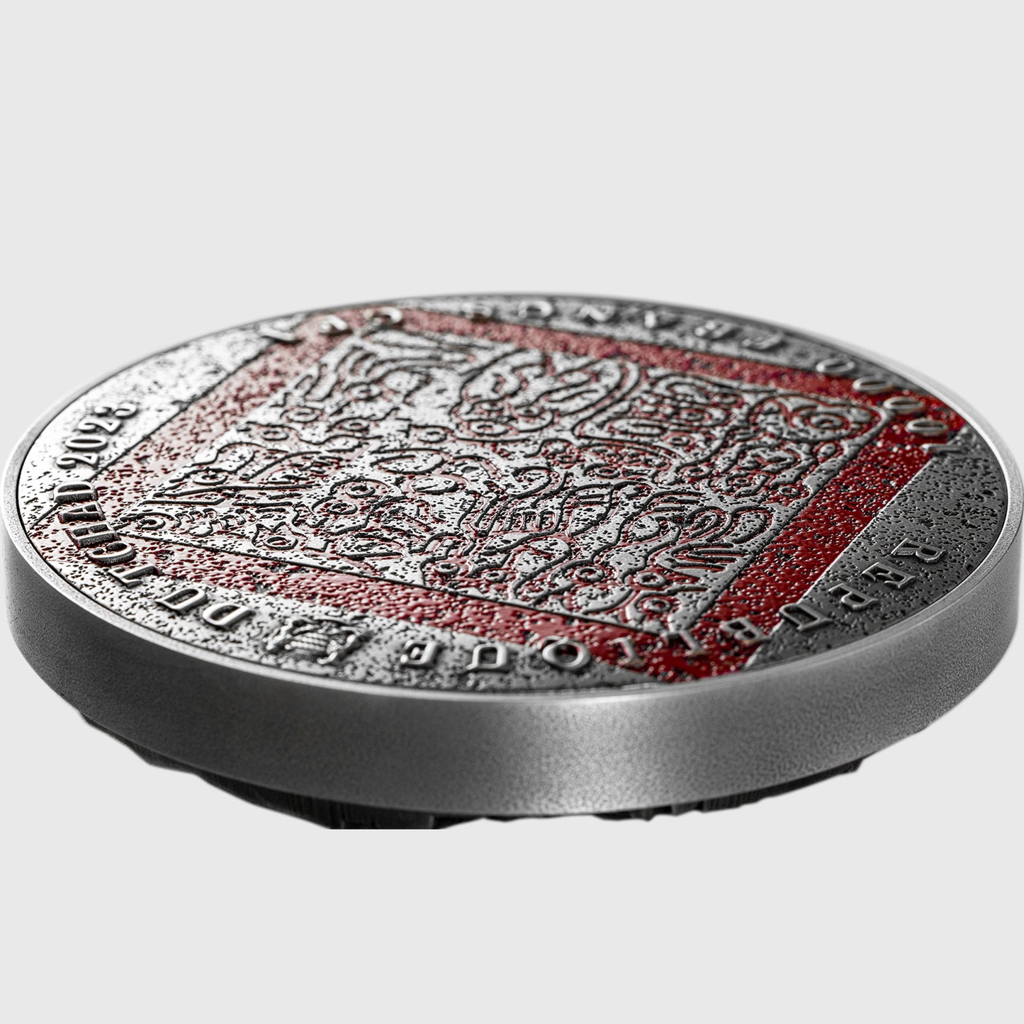 2024 Tchad Guan Yu Slays Hua Xiong 2 oz .999 Silver Coin