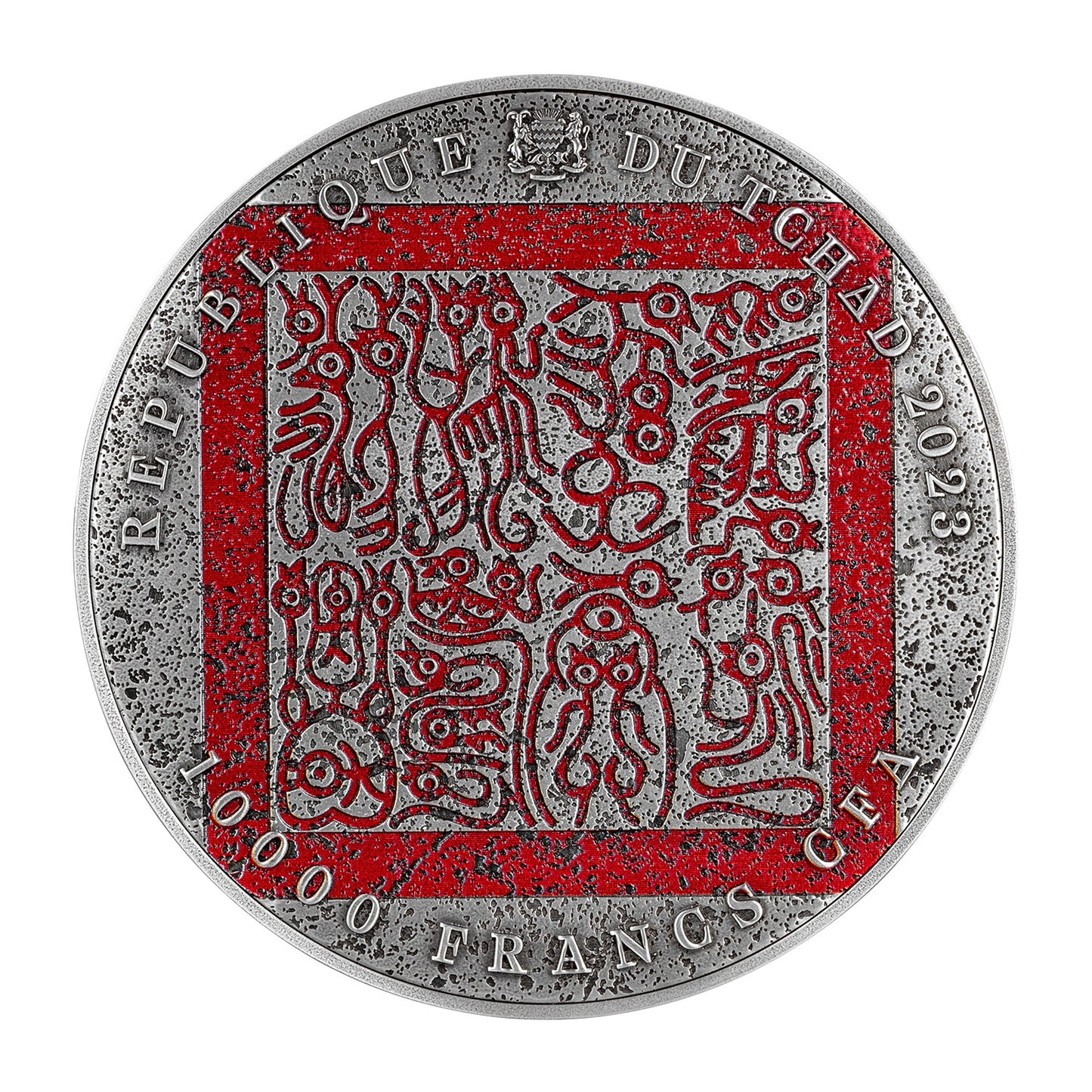 2024 Tchad Guan Yu Slays Hua Xiong 2 oz .999 Silver Coin
