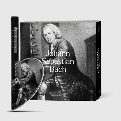 Johann Sebastian Bach 6.6oz Color Silver Copper Core Coin