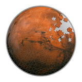 2023 Tchad Mars Puzzle 1 oz Silver Coin