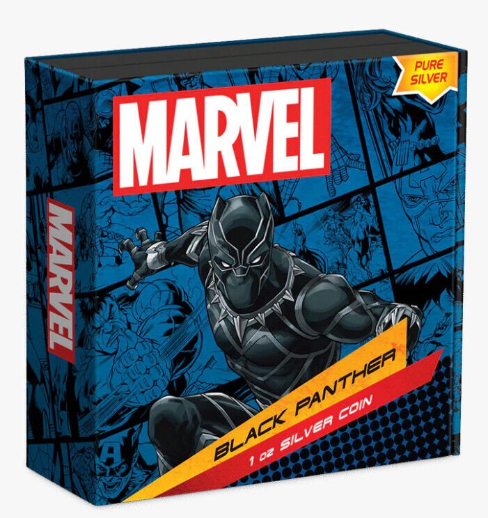 2023 Marvel Classic Black Panther Niue 1oz Silver Coin Captain’s Chest Bullion