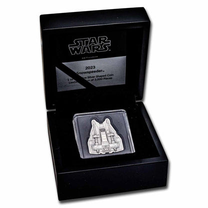 2023 Niue 1 oz Silver $2 Star Wars Snowspeeder Shaped Coin Captain’s Chest Bullion