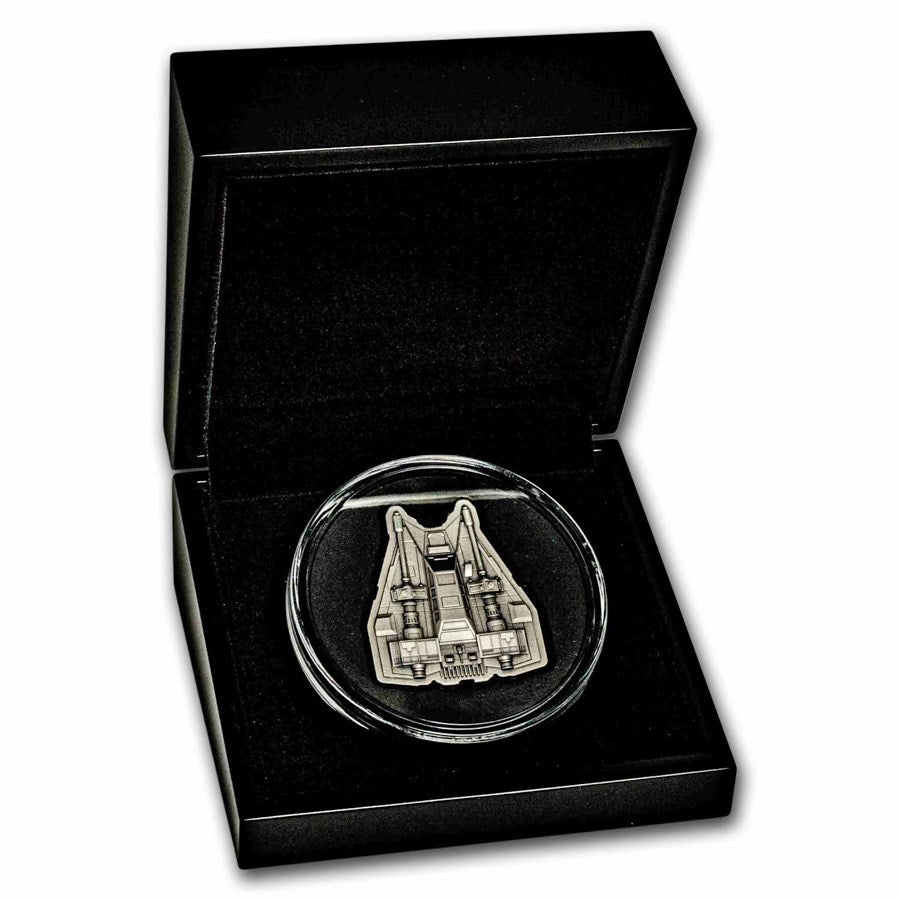 2023 Niue 3 oz Silver $2 Star Wars Snowspeeder Shaped Coin Captain’s Chest Bullion