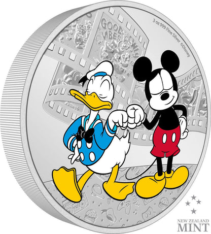 2023 Niue Disney Mickey and Friends Donald Duck and Mickey Mouse 3oz Silver Proof Captain’s Chest Bullion