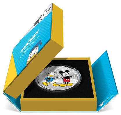 2023 Niue Disney Mickey and Friends Donald Duck and Mickey Mouse 3oz Silver Proof Captain’s Chest Bullion