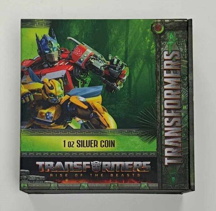 2023 Niue Transformers Rise of the Beasts 1oz .999 Fine Silver Coin Colorized Captain’s Chest Bullion