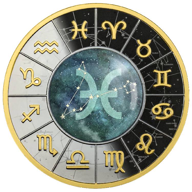 2023 Pisces Zodiac Signs Captain’s Chest Bullion