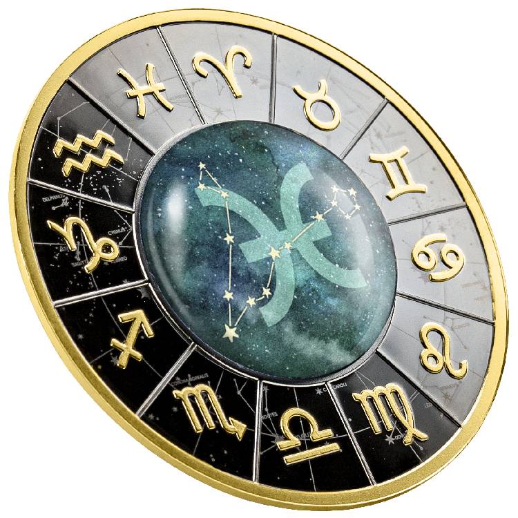 2023 Pisces Zodiac Signs Captain’s Chest Bullion