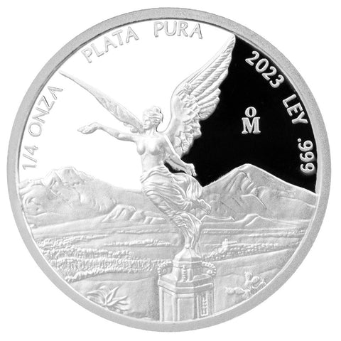 2023 Proof Silver Mexican Libertad Onza 1/4 oz