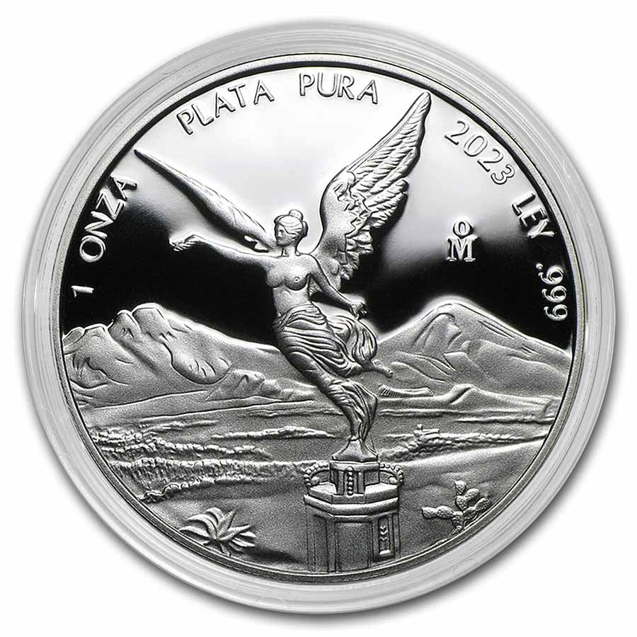 2023 Proof Silver Mexican Libertad Onza 1 oz Captain’s Chest Bullion