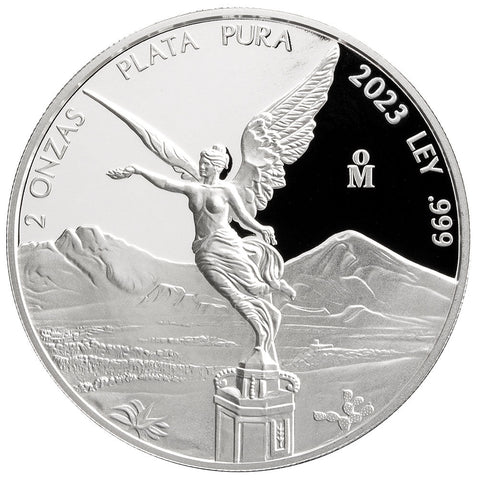 2023 Proof Silver Mexican Libertad Onza 2 oz