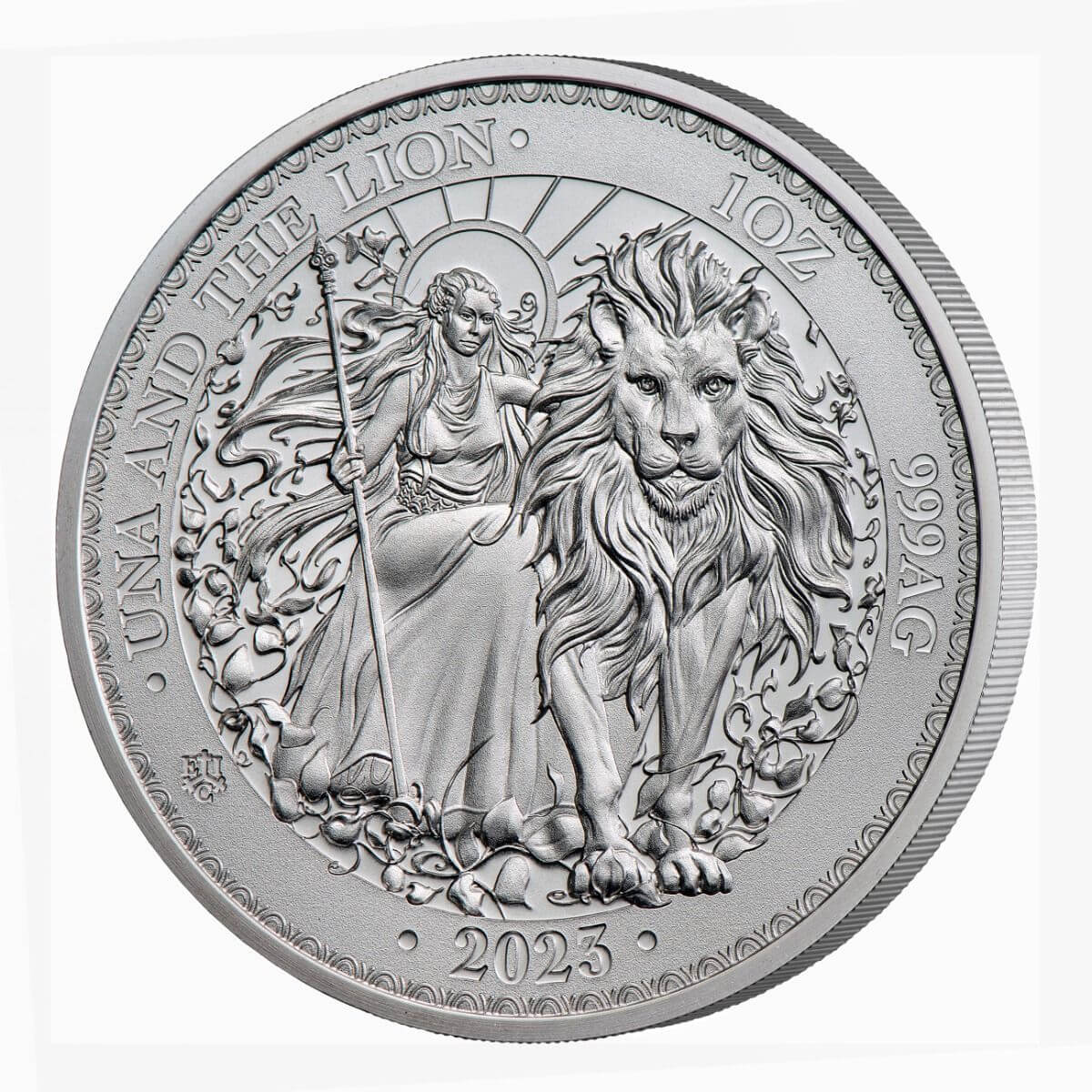 2023 St. Helena Una and the Lion 1oz Silver BU Coin*