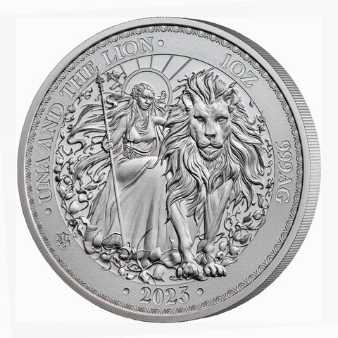 Graded 2023 St. Helena Una and the Lion 1oz Silver BU Coin*