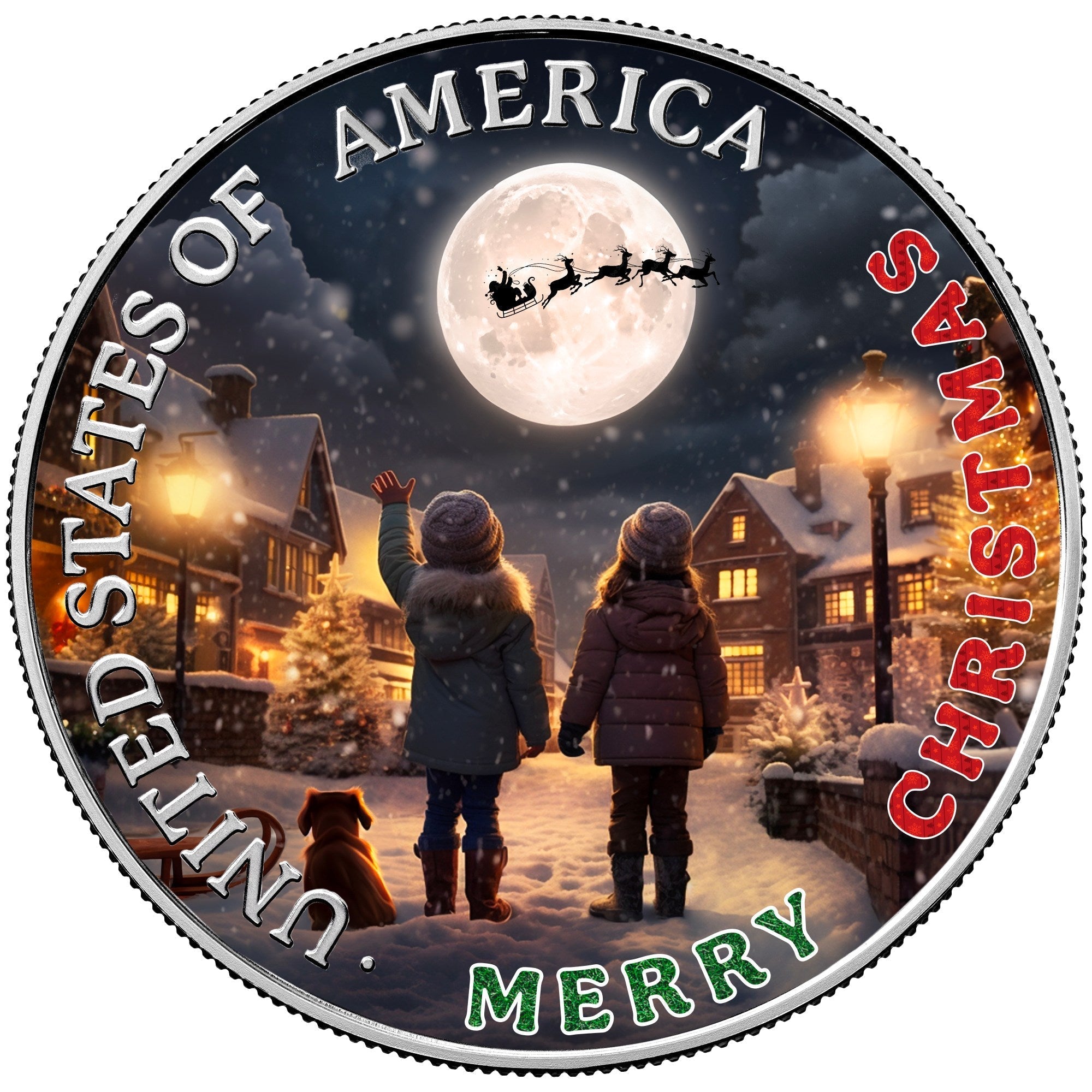 2023 U.S. America Silver Eagle Merry Christmas Edition 1 oz Silver Captain’s Chest Bullion