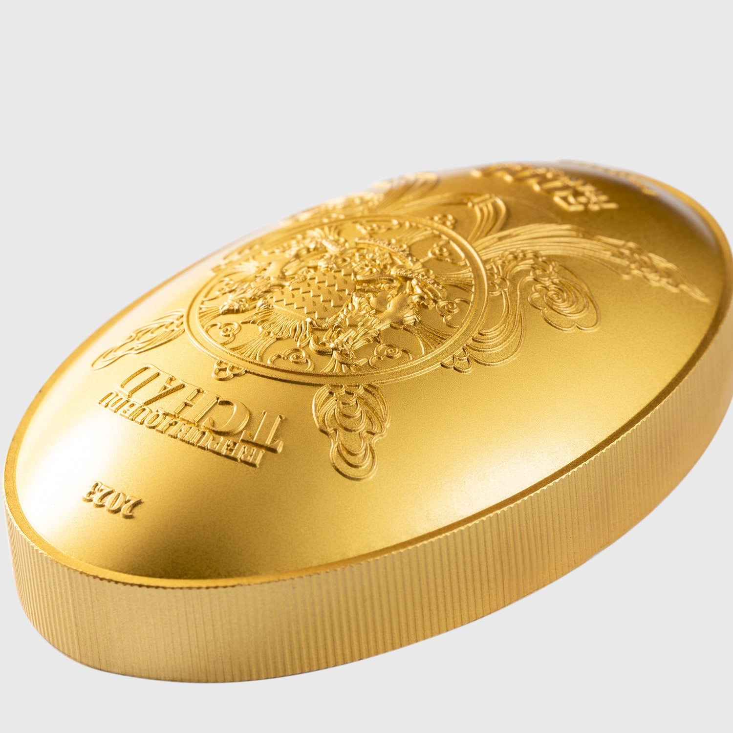 2023 Tchad Eight Dragon Buddha 1 oz Silver Coin (Gold Gilded) - Captain’s Chest Bullion