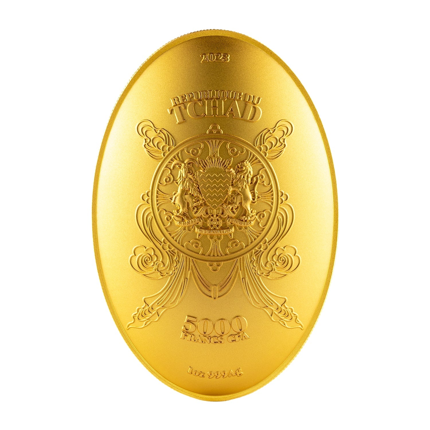 2023 Tchad Eight Dragon Buddha 1 oz Silver Coin (Gold Gilded) - Captain’s Chest Bullion