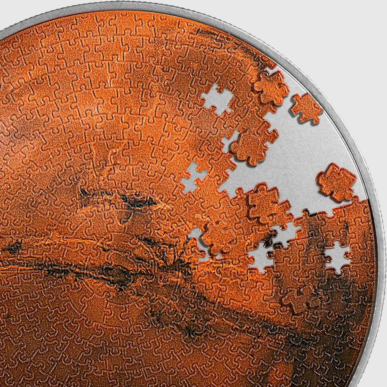 2023 Tchad Mars Puzzle 1 oz Silver Coin - Captain’s Chest Bullion