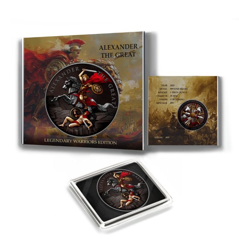 2023 Alexander the Great 4th in series Legendary Warriors .999 Silver Round Presale