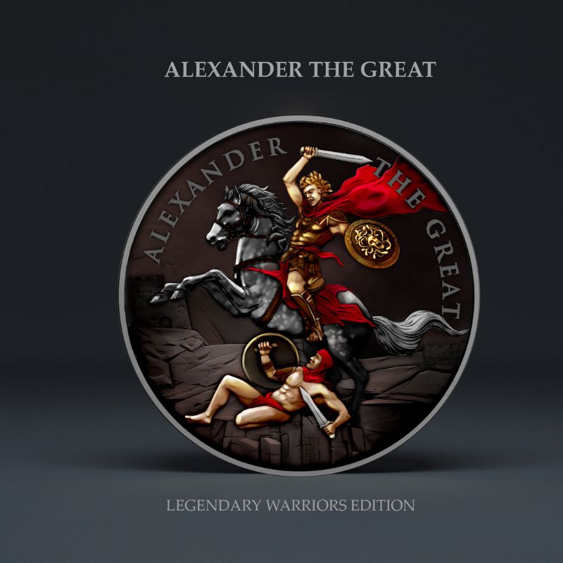 2023 Alexander the Great 4th in series Legendary Warriors .999 Silver Round Presale