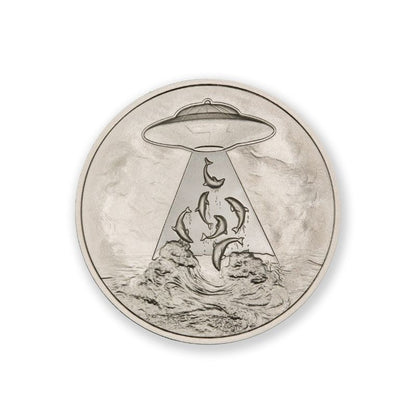 2023 Alien Abduction Dolphins 1 Troy Ounce 39mm