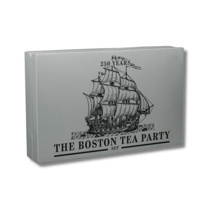 2023 Barbados 250 Years of Resistance Boston Tea Party 4oz Silver Coin Set in display box with Certificate of Authenticity
