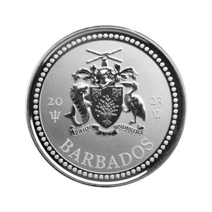 2023 Barbados Trident – 1 Troy Ounce .9999 Fine Silver
