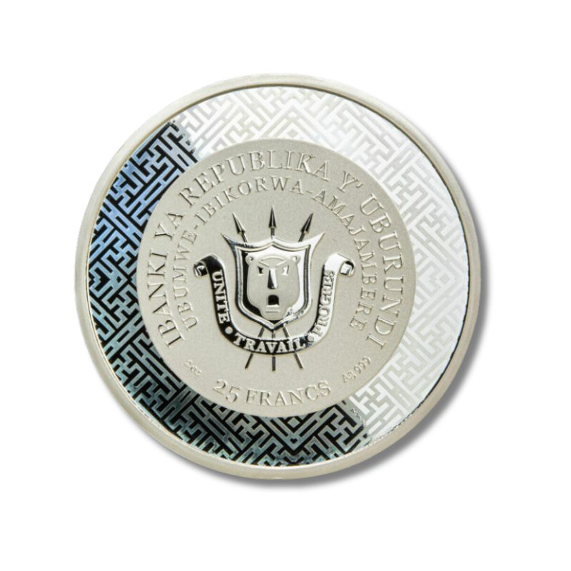 2023 Burundi Year of the Rabbit 2oz Silver Coin w/Jadestone NGC PF 70 UCAM