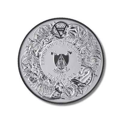 2023 Cameroon Slavic Beasts Rusalka 2oz Silver BU Coin