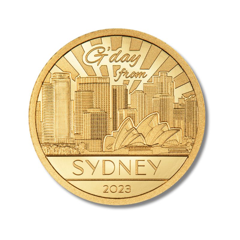 2023 Cook Islands Big City Lights Sydney 0.5g Gold Proof Coin