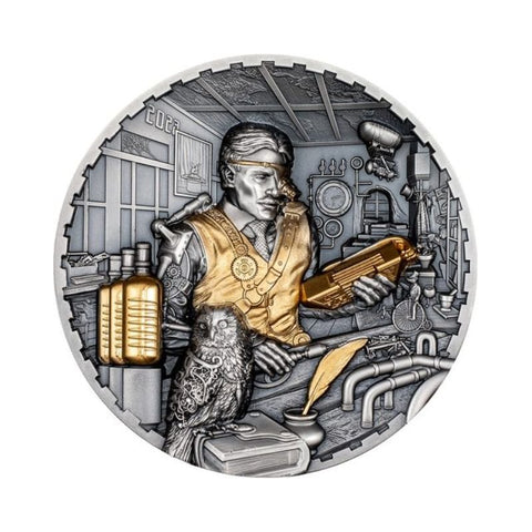 2023 Cook Islands Steampunk Science Lab 4th in Series 3oz Antique Coin