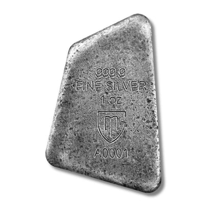 2023 Germania Runes Wunjo 1oz Silver Ennobled Cast Bar
