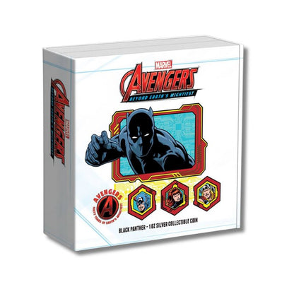 2023 Marvel Avengers 60th Anniversary Full Set - 7x 1 oz .999 Silver Coins with custom box.