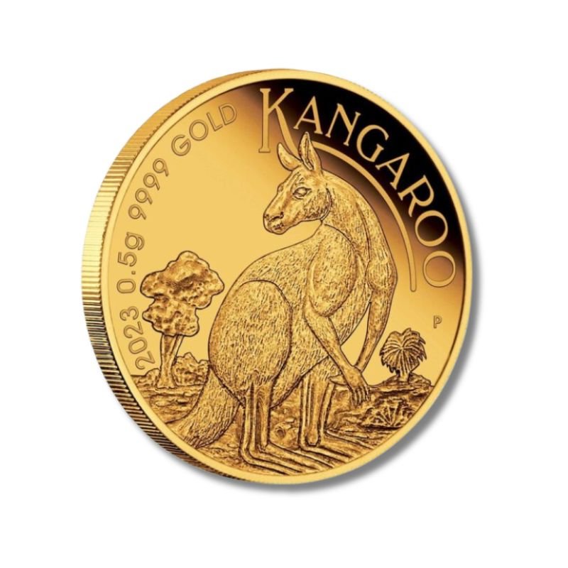 2023 Mini Roo 0.5g Gold Proof Coin in Card