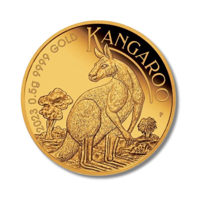 2023 Mini Roo 0.5g Gold Proof Coin in Card