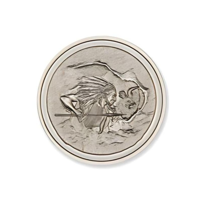 2023  Mint Club® No2 2 Troy Ounce 39mm Coinsafe Capsule  Artist Original  Bison And Indian