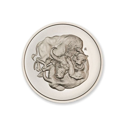 2023 Mint Club® No3 2 Troy Ounce 39mm In Coinsafe Capsule Artist Original Lioness and Buffalo