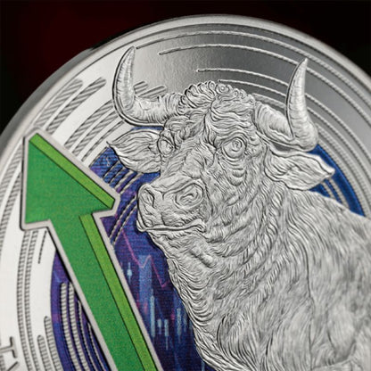 2023 Niue Bull and Bear Markets 1oz Silver Digitally Printed Coin