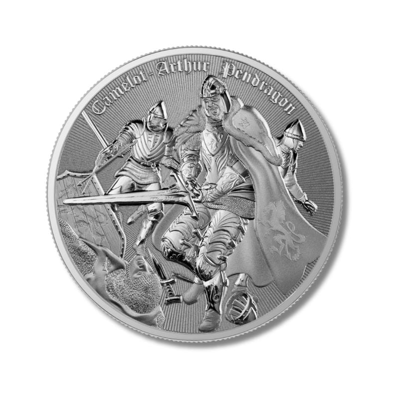 2023 Niue Camelot Arthur Pendragon 1 oz Silver BU Coin