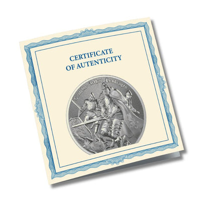 2023 Niue Camelot Arthur Pendragon 1 oz Silver BU Coin