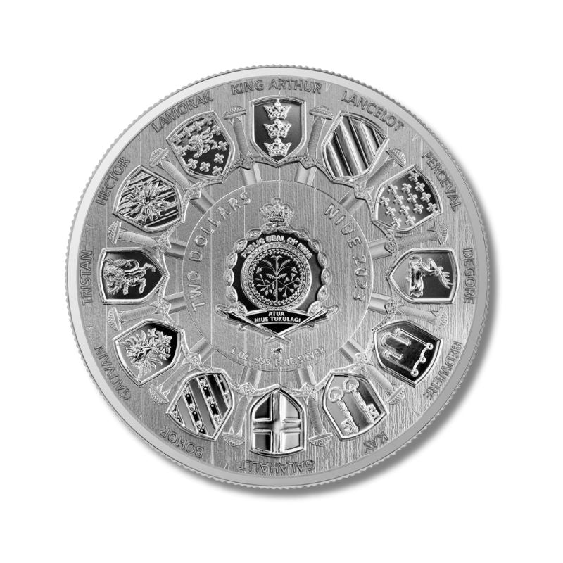2023 Niue Camelot Arthur Pendragon 1 oz Silver BU Coin