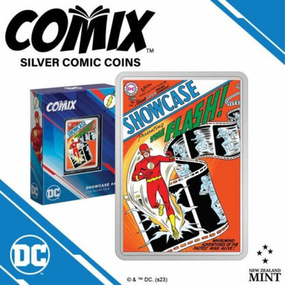 2023 Niue DC COMIX Showcase #4 Flash 2oz Silver Colorized Proof Coin