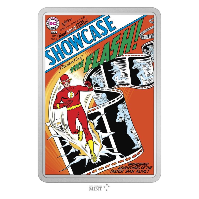 2023 Niue DC COMIX Showcase #4 Flash 2oz Silver Colorized Proof Coin