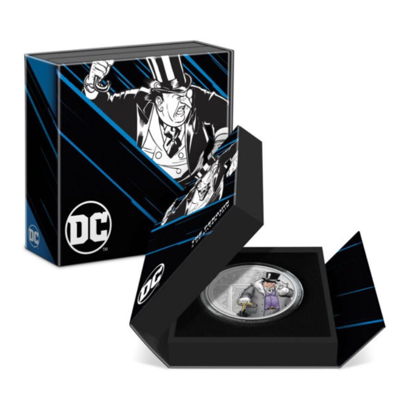 2023 Niue DC Comics DC Villains Penguin 3oz Silver Colorized Proof Coin