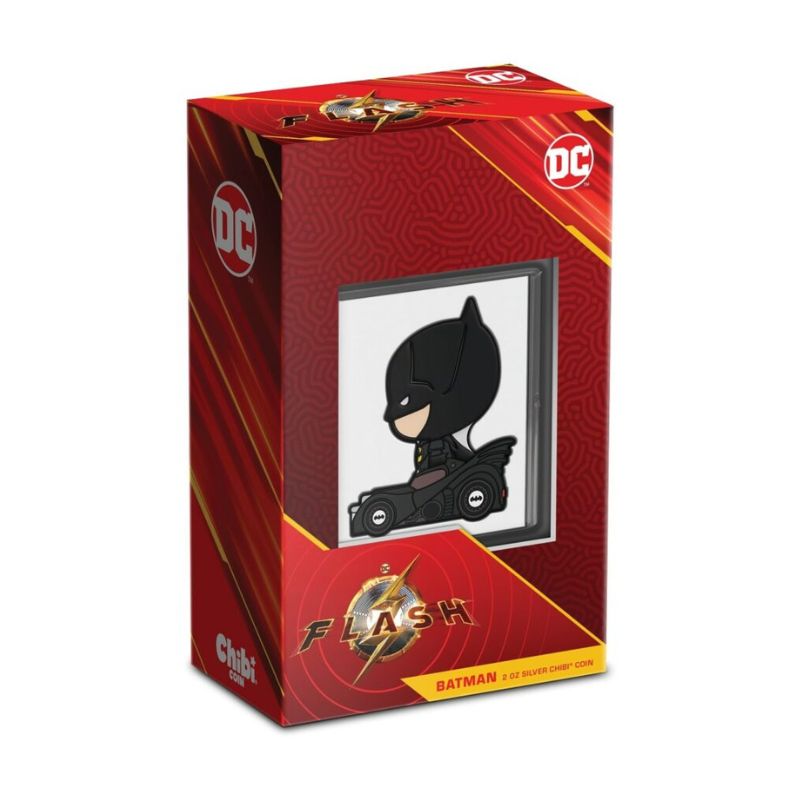 2023 Niue DC Comics The Flash Batman ’89 MEGA Chibi 2oz Silver Coin