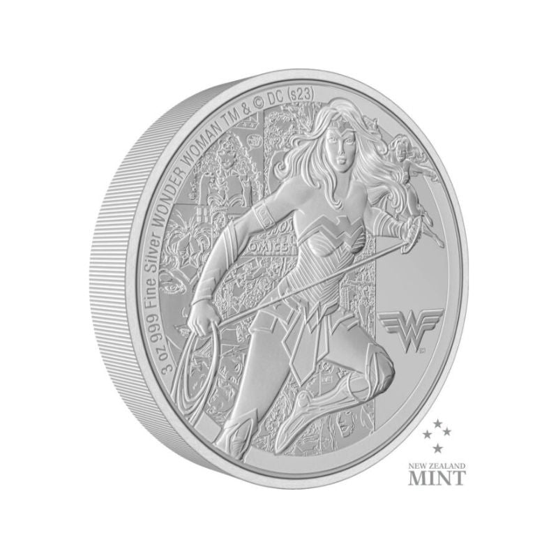2023 Niue DC Comics Wonder Woman Classic 3oz Silver Proof Coin Certificate #10